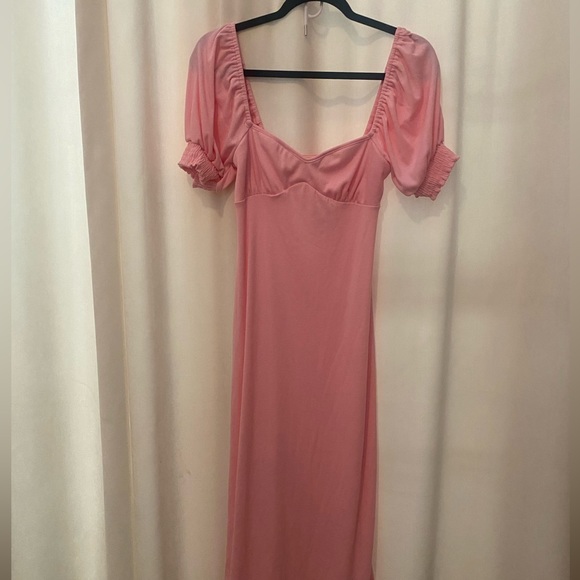 Free People Beach Bel Air Midi Dress Size XS in Pink NWT - Picture 3 of 7